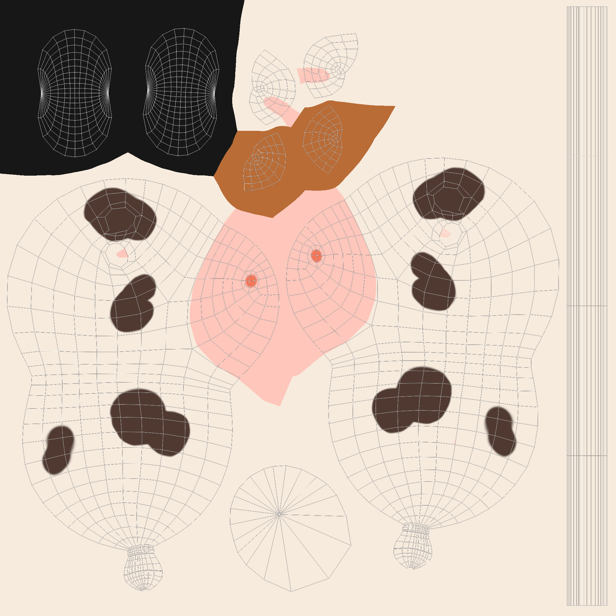 Birthday Balloons  - Colorful Party Decoration Prop 01 Low-poly 3D model_5