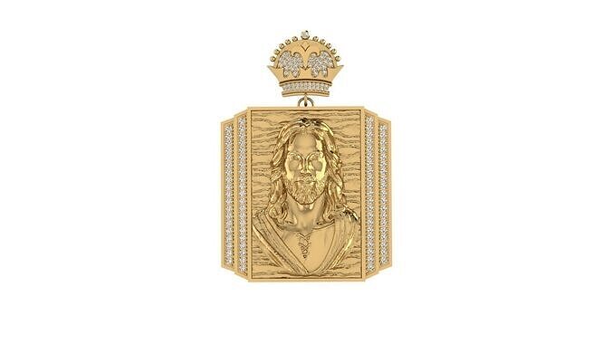 Jesus pendant  3D print model