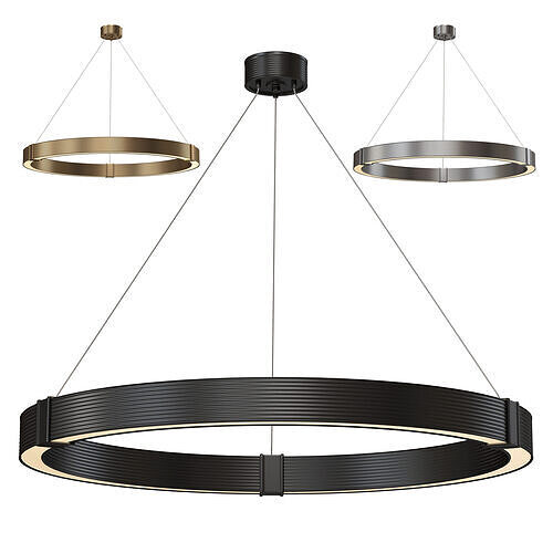 Hughes LED Chandelier 3D model