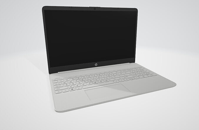 Laptop HP 3D model