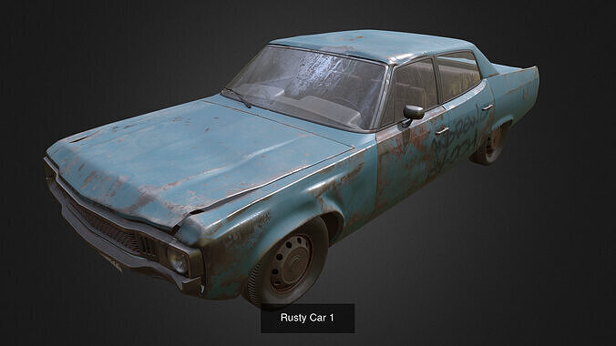 Rusty Cars 3D Model Collection