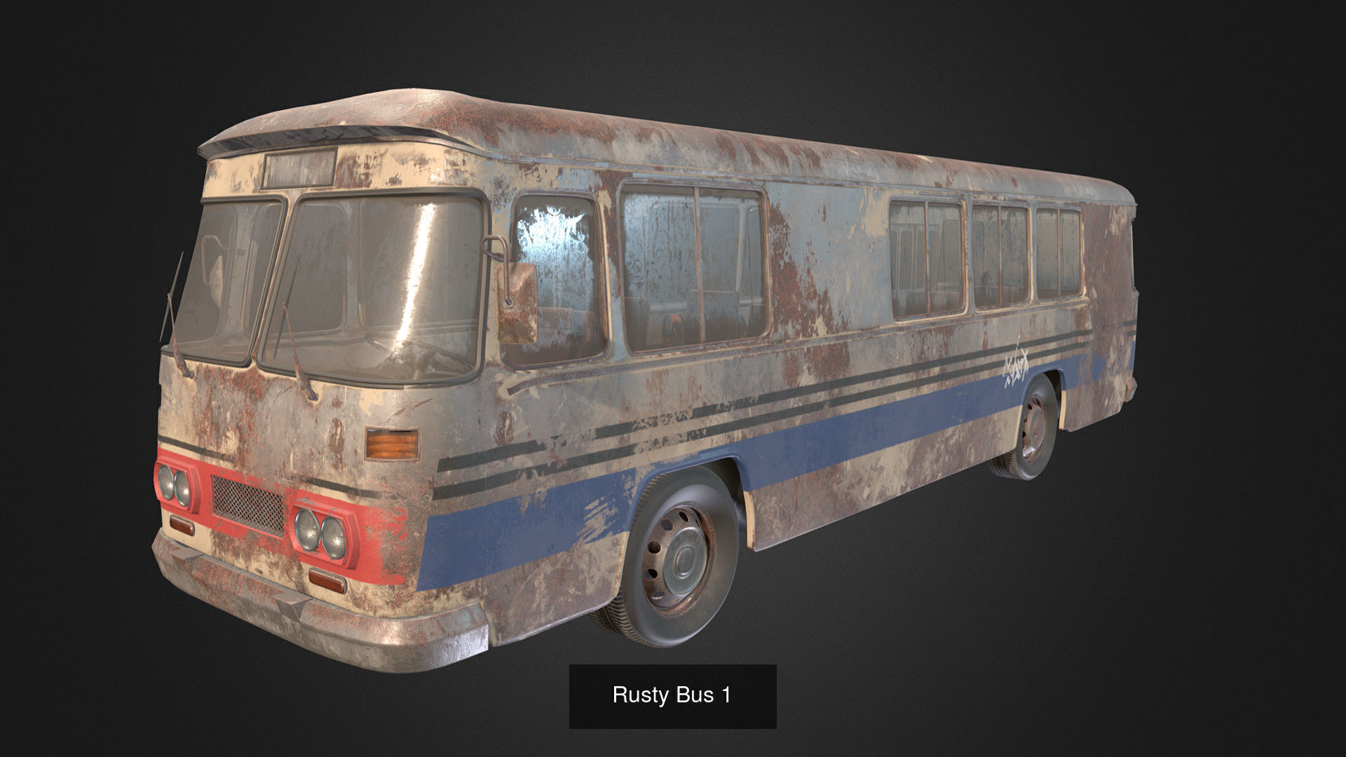 Rusty Cars 3D Model Collection_5