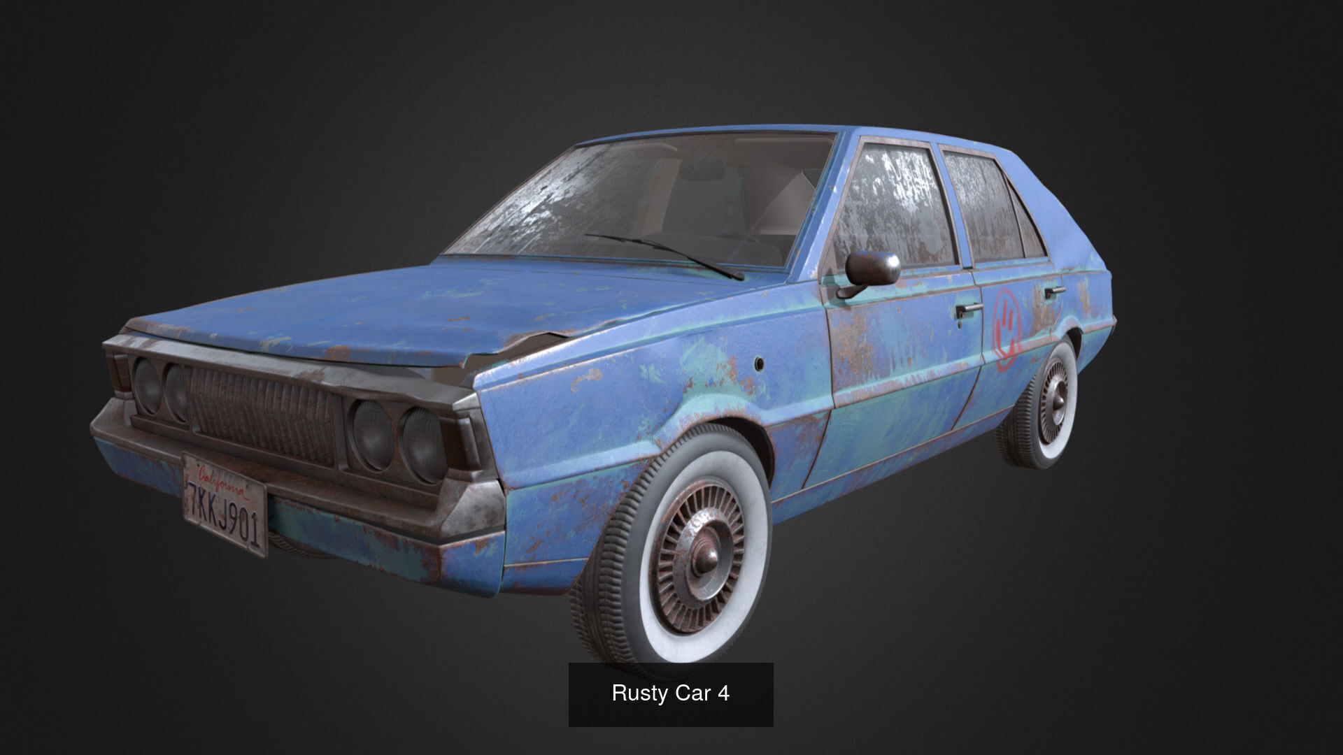 Rusty Cars 3D Model Collection_4