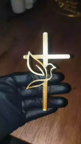 Cross with a dove