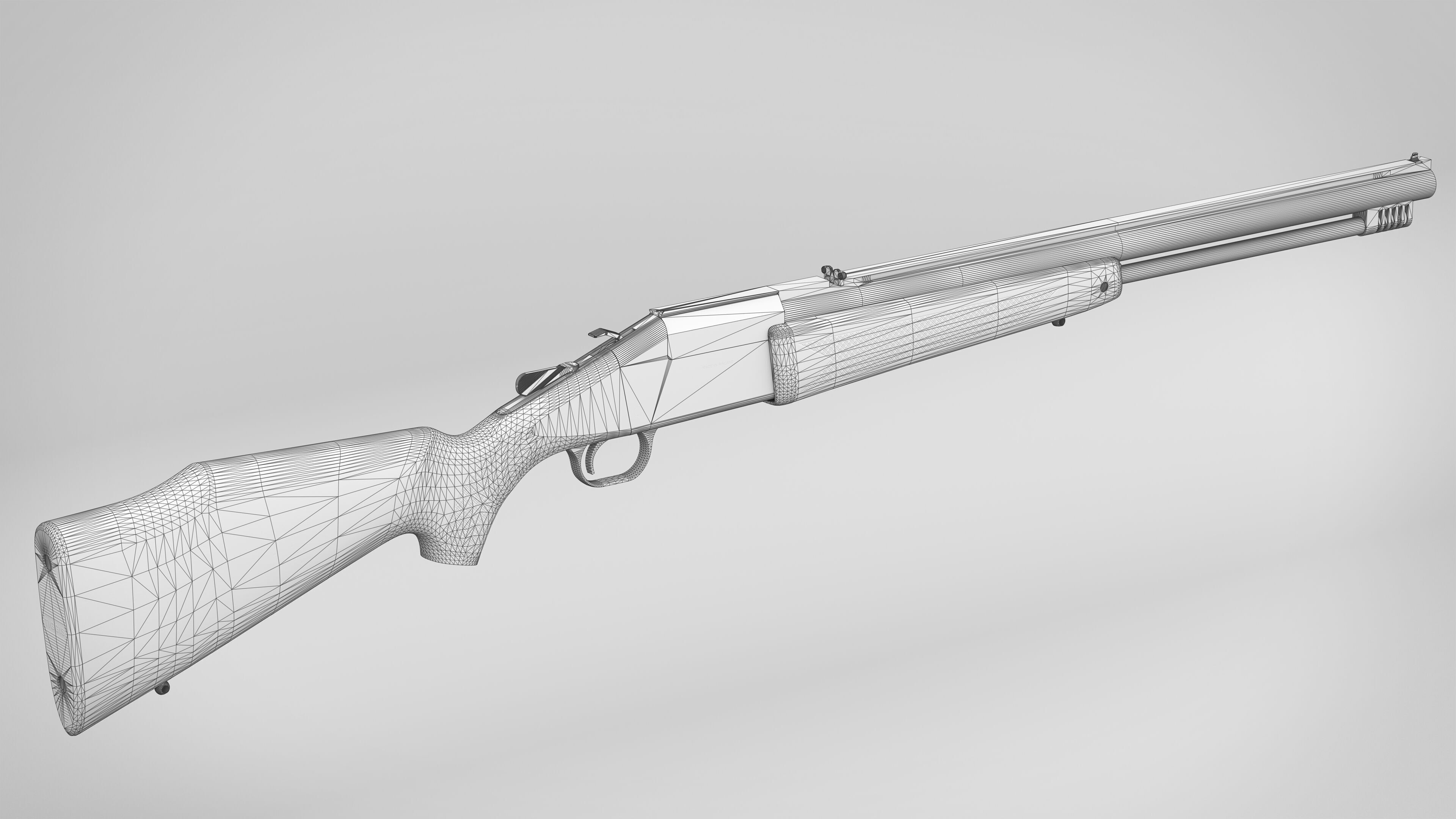 Tikka M07 Low-poly 3D model_5