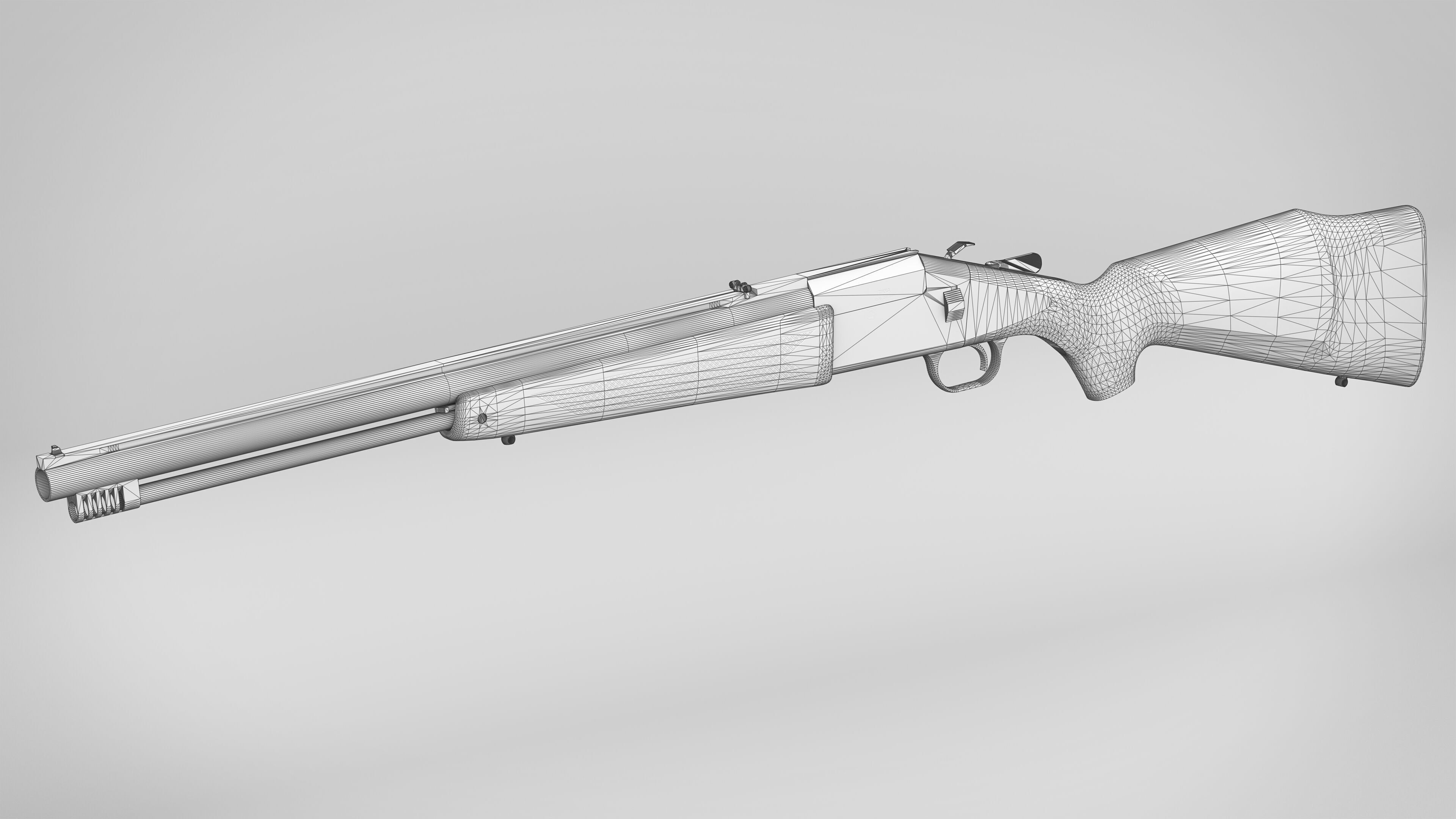 Tikka M07 Low-poly 3D model_6