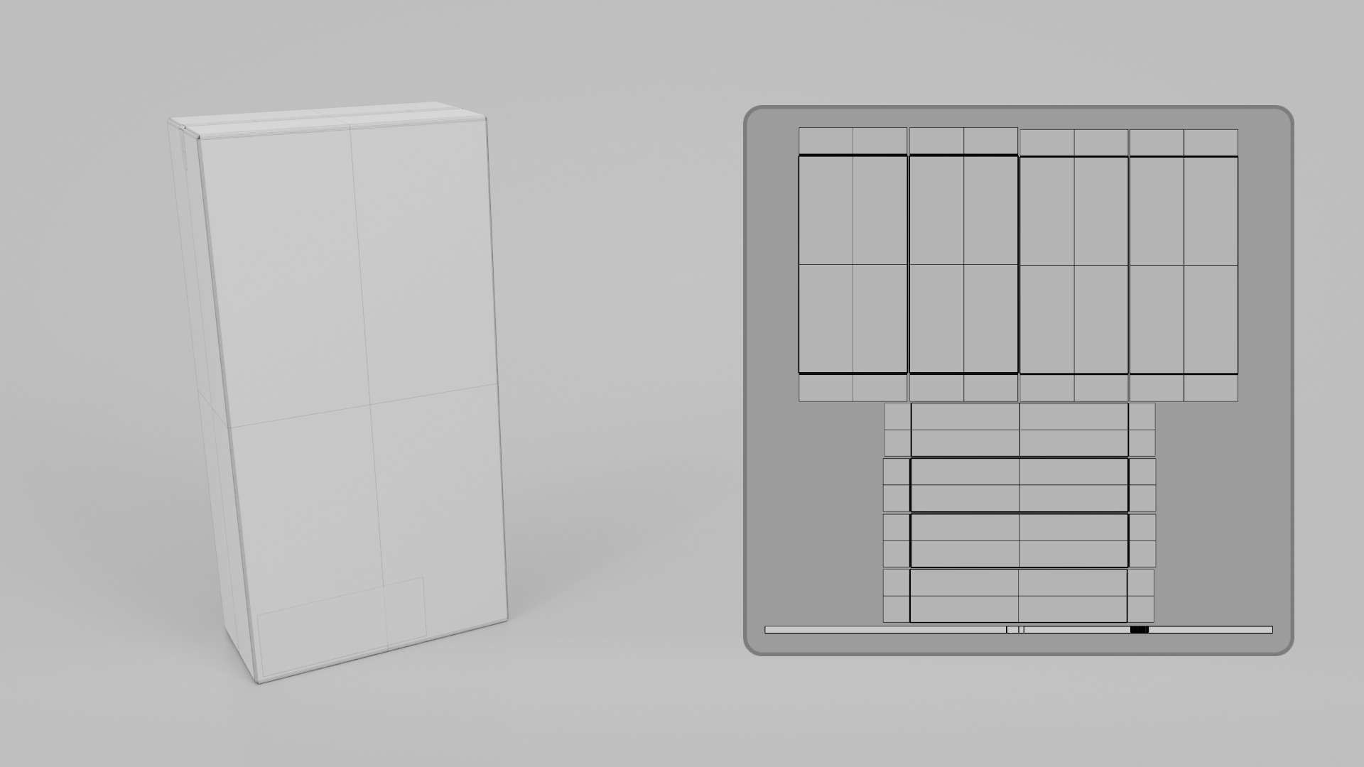 Cardboard Box R-248 - Rigged and Customizable Low-poly 3D model_15