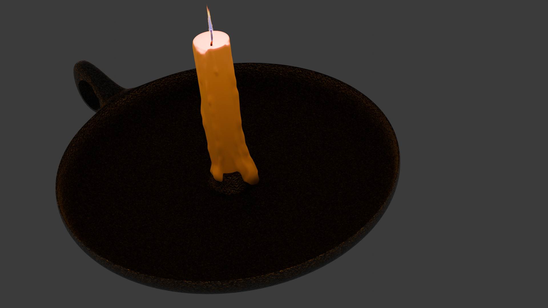 Candlestick Candleholder 3D model_1