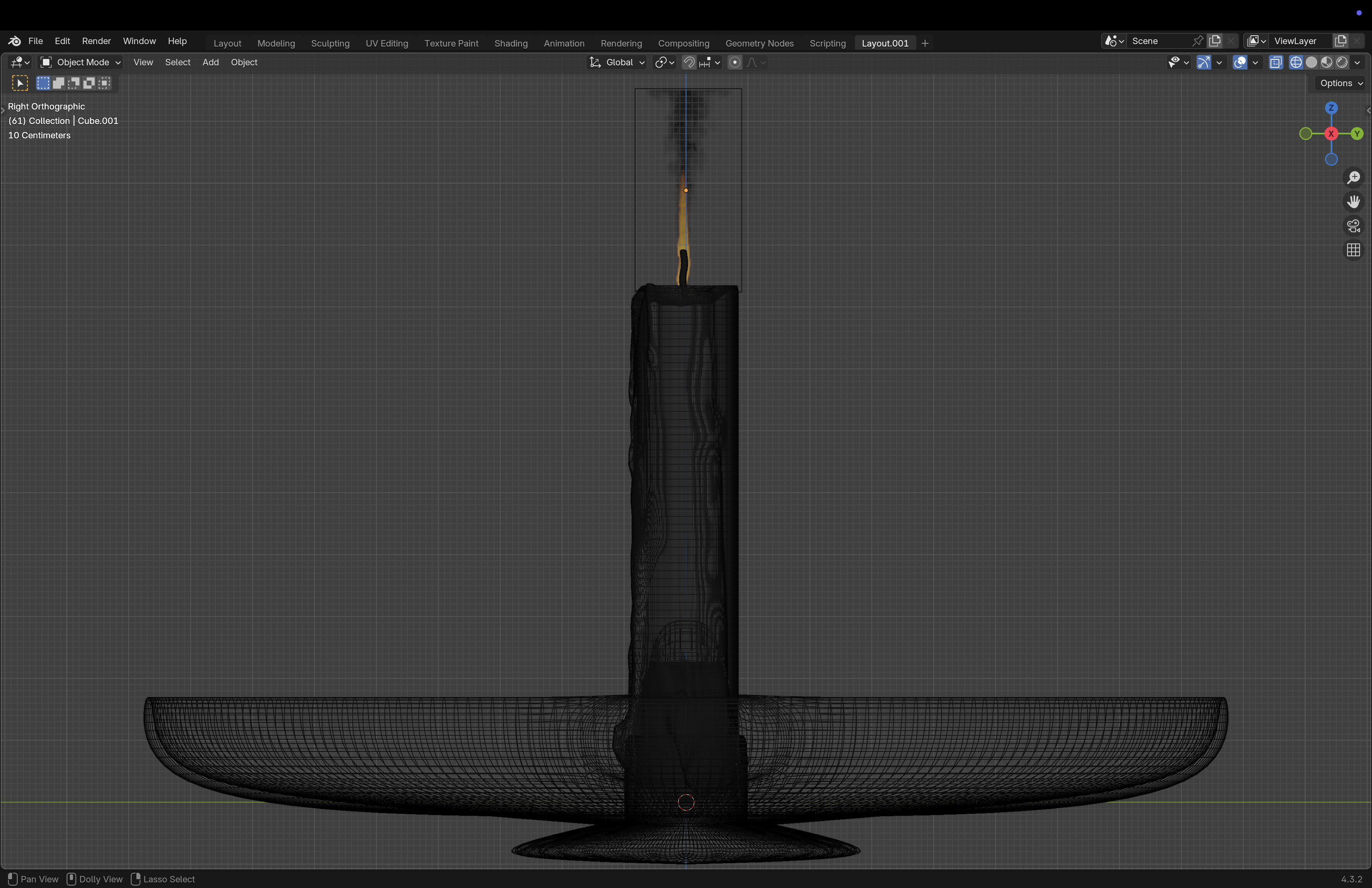 Candlestick Candleholder 3D model_6