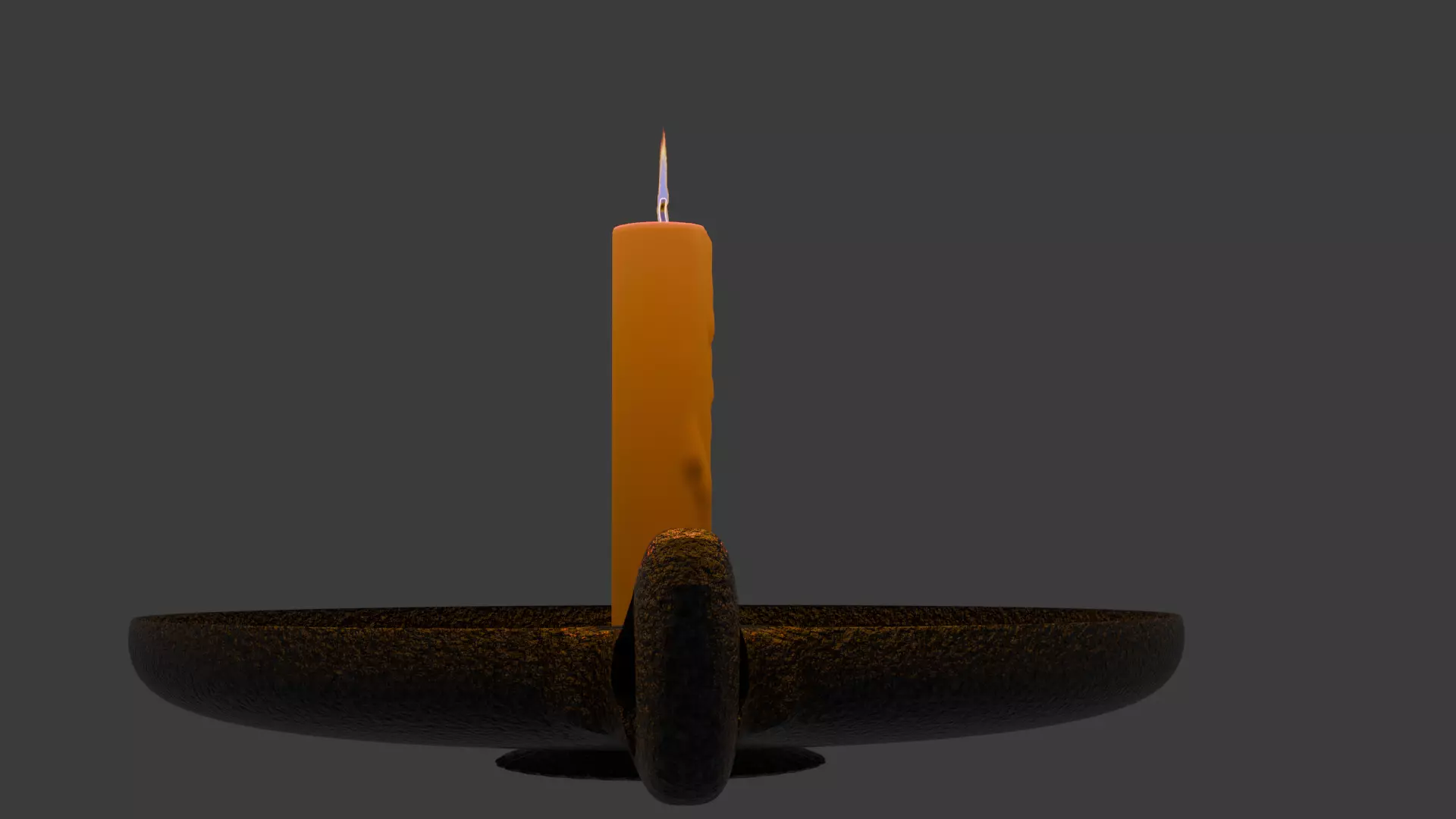 Candlestick Candleholder 3D model_0