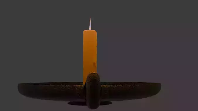 Candlestick Candleholder 3D model