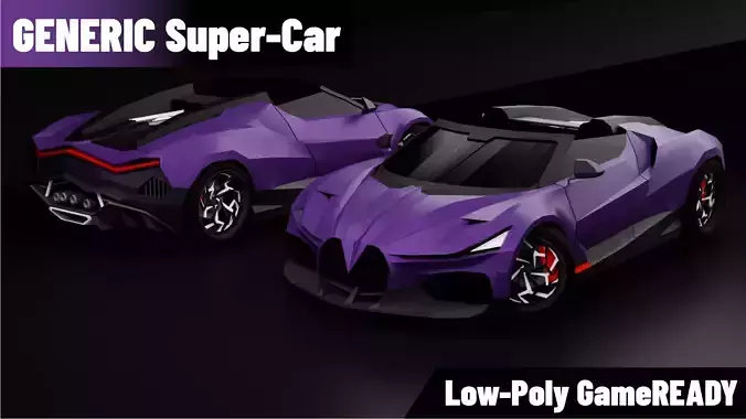 Baguette Central - Low Poly Generic Hyper Car