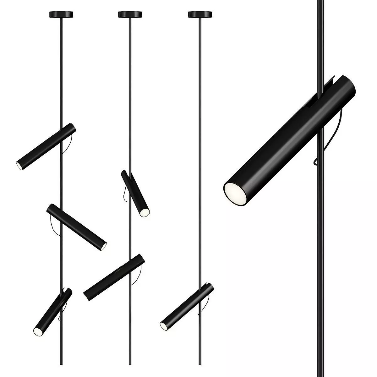 Modern LED Pendant Light 3D model_0