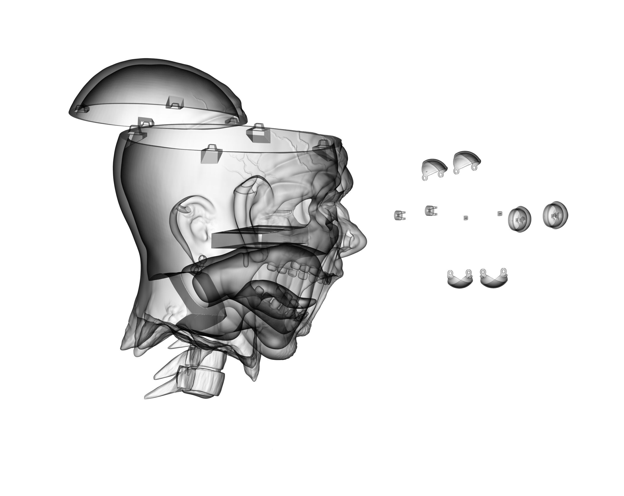 Decapitated Man Head 3D print model_18