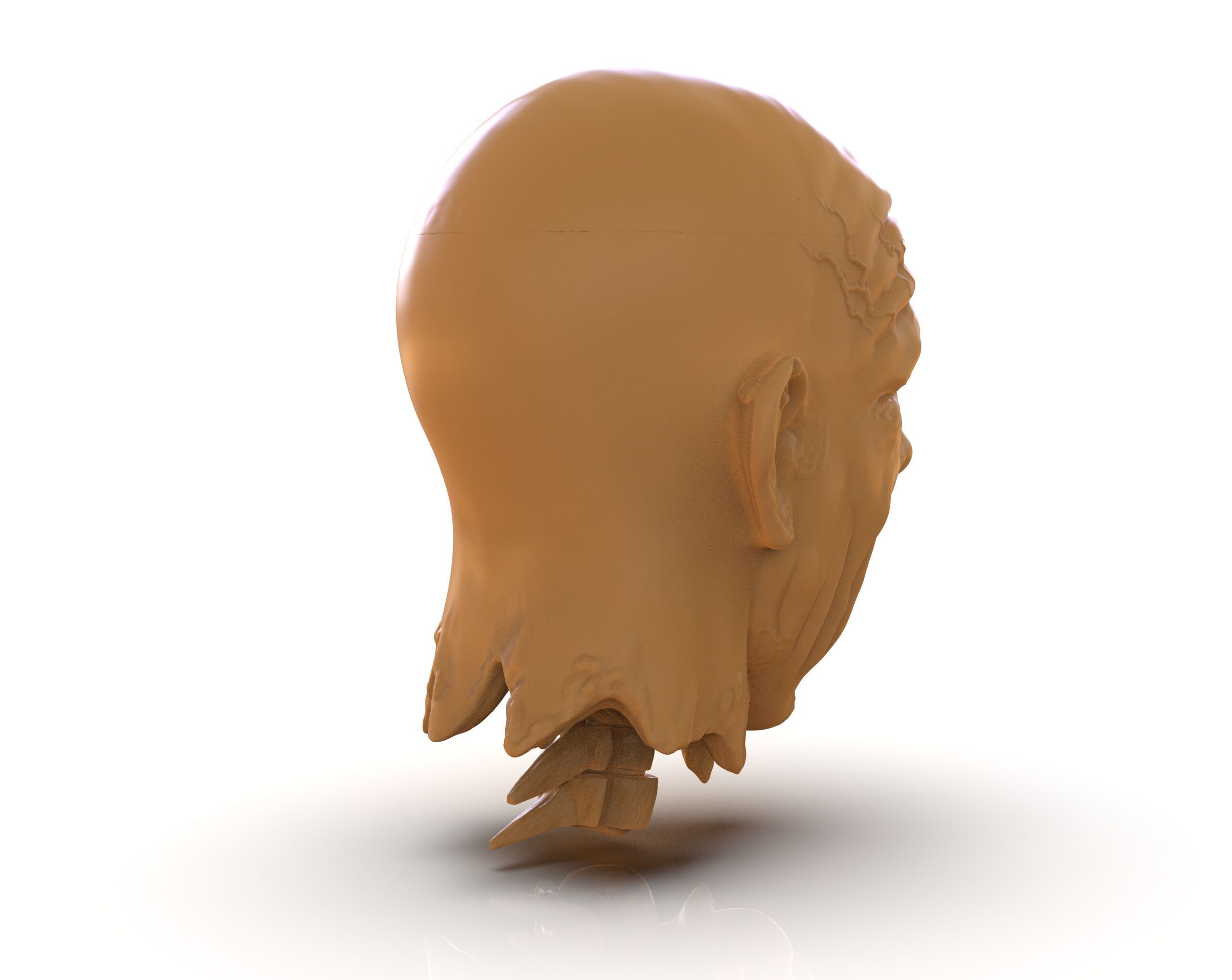 Decapitated Man Head 3D print model_5