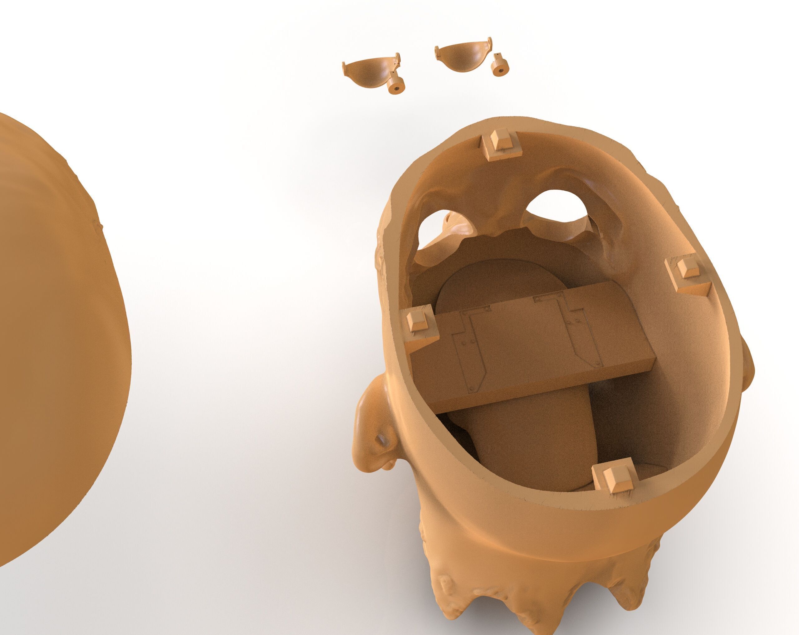 Decapitated Man Head 3D print model_16