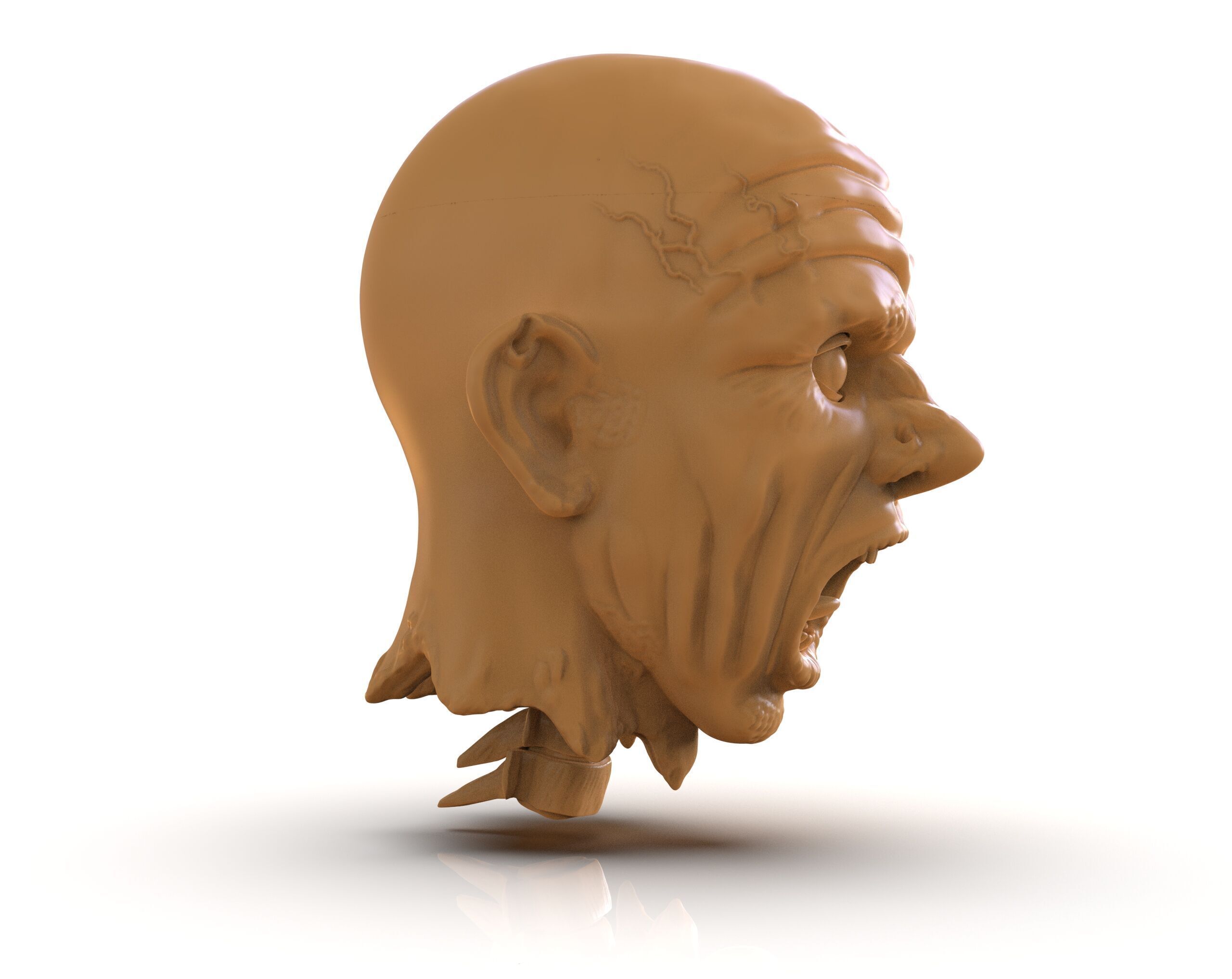 Decapitated Man Head 3D print model_6