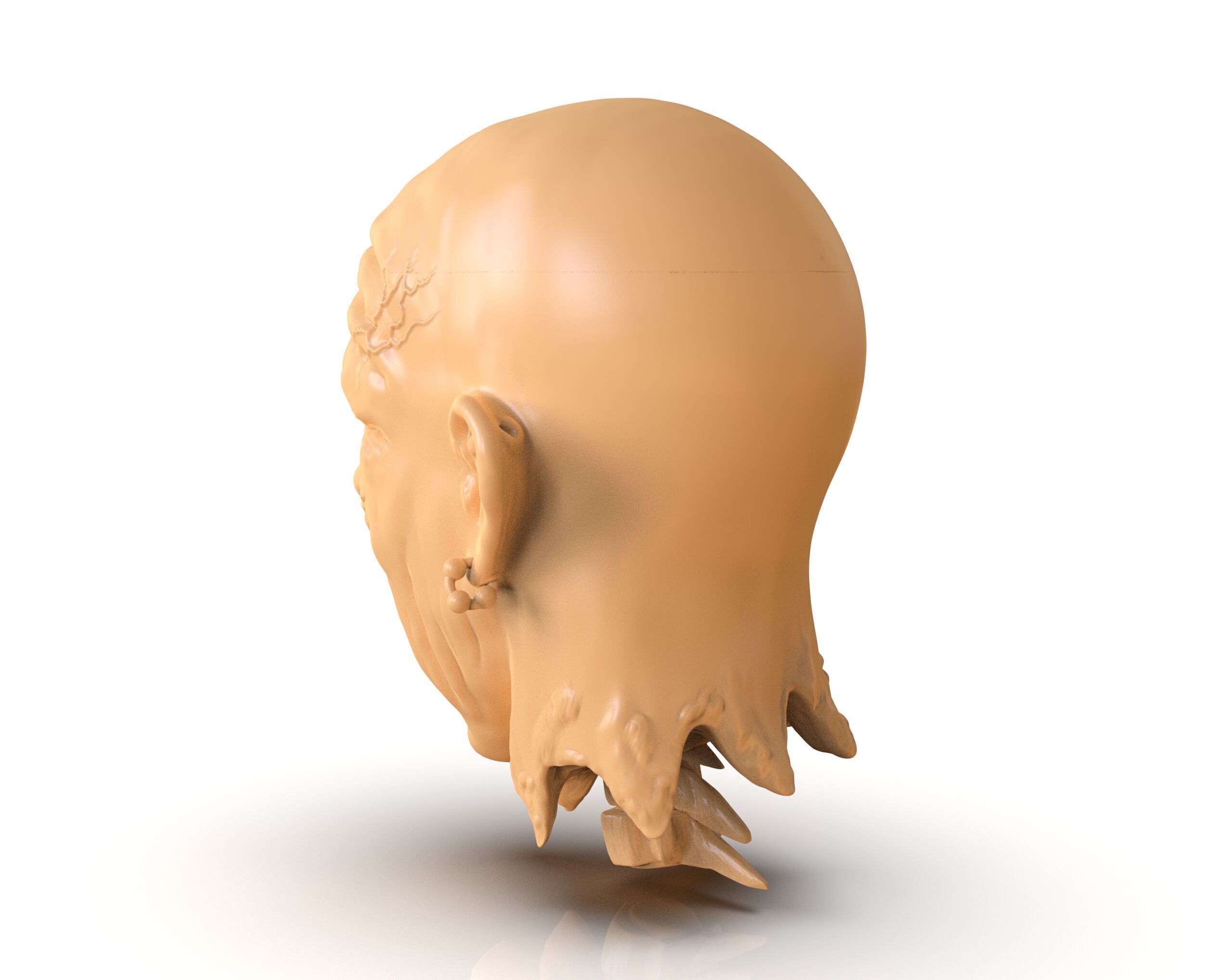 Decapitated Man Head 3D print model_3