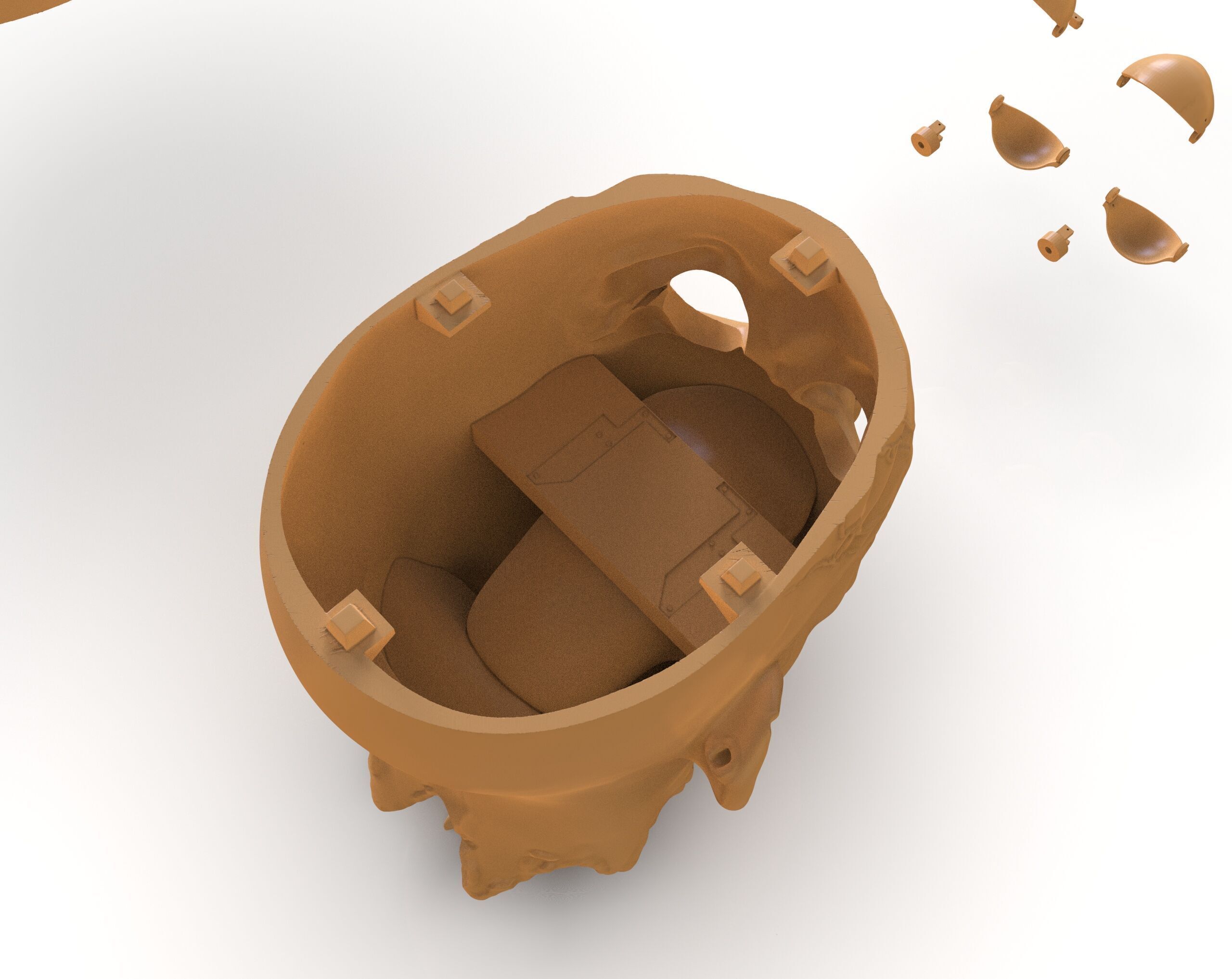 Decapitated Man Head 3D print model_15