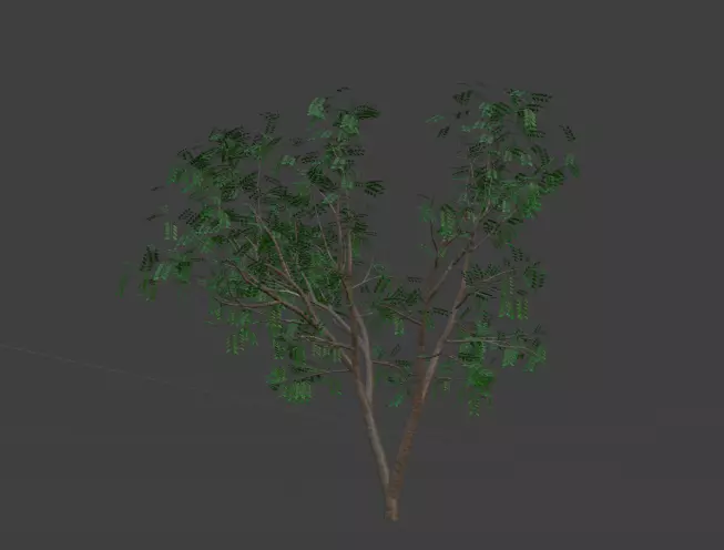 High Poly Spanish Plum Tree 3D Model Free 3D model