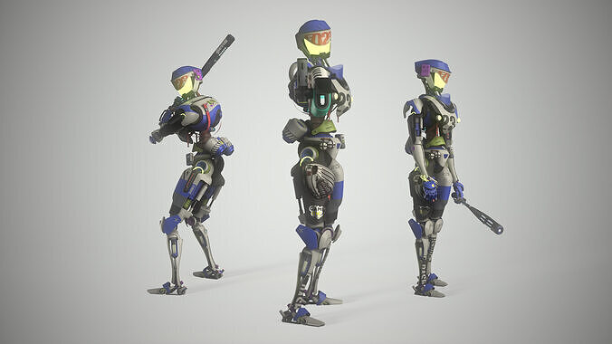 E-Dash Robot Character 3D model
