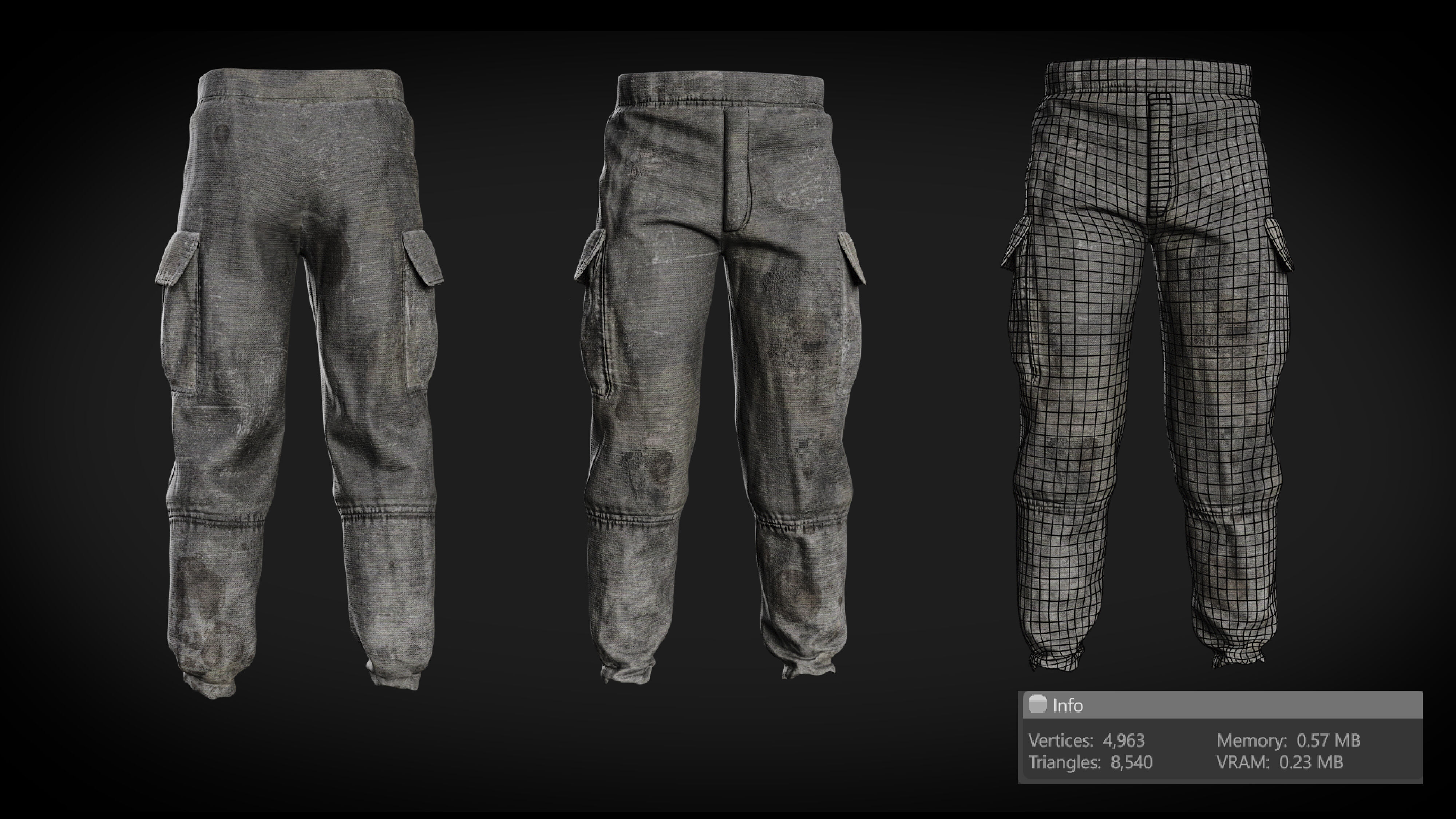 Urban Survival Metahuman Clothing UE project Low-poly 3D model_2