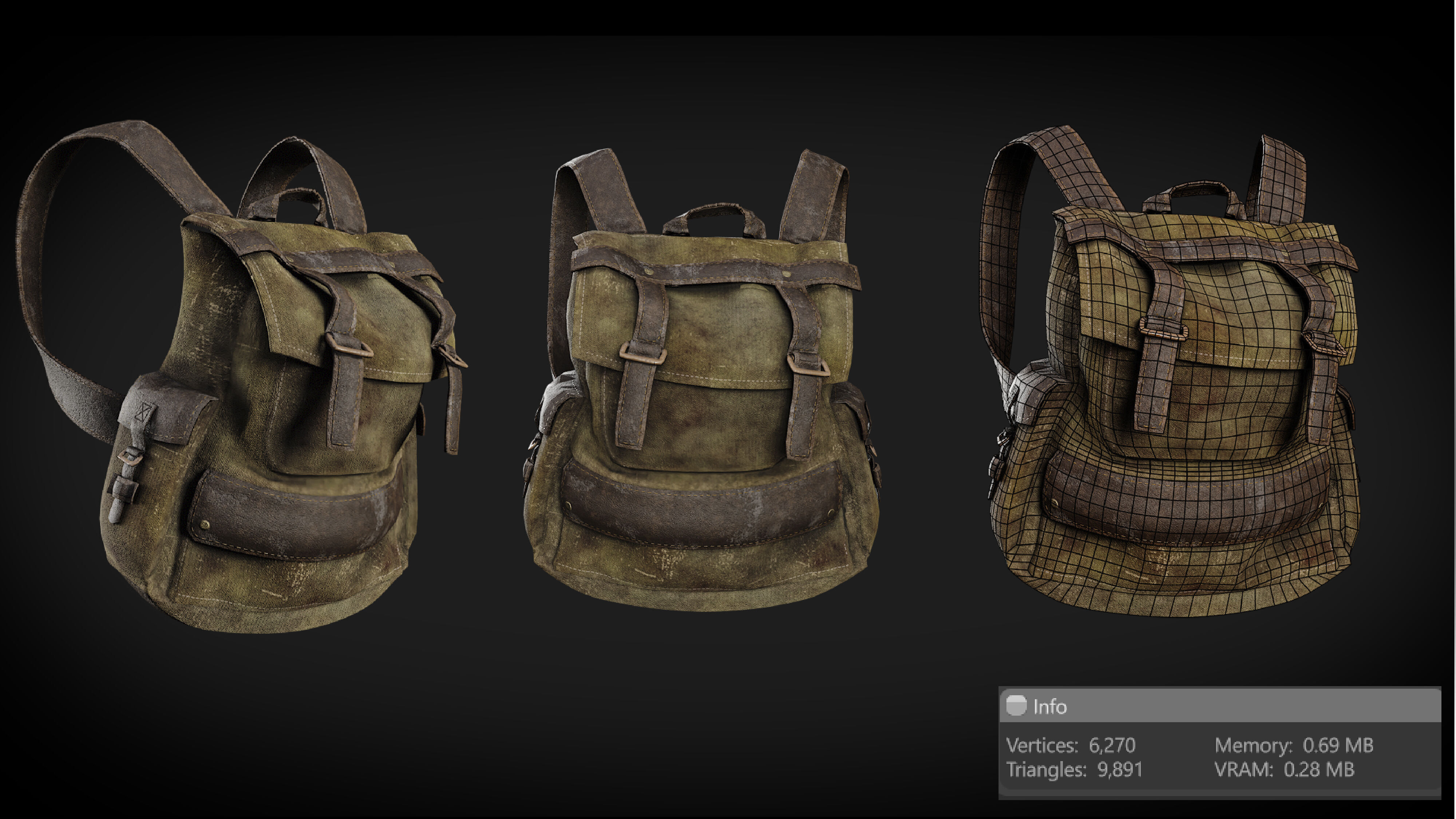 Urban Survival Metahuman Clothing UE project Low-poly 3D model_7