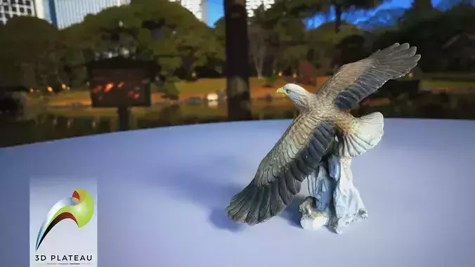 0001-09 Small Eagle 3D print model