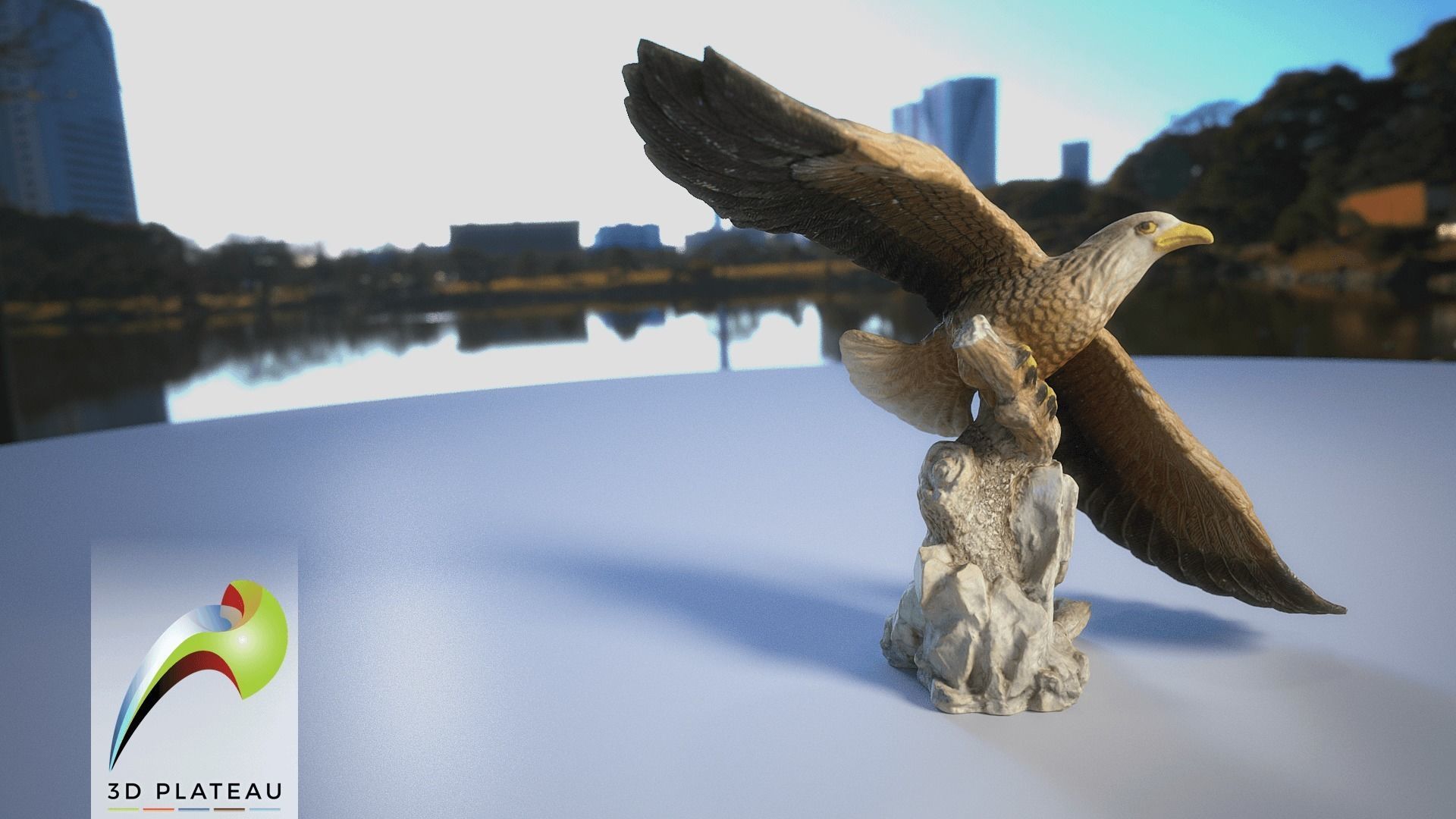 0001-09 Small Eagle 3D print model_1