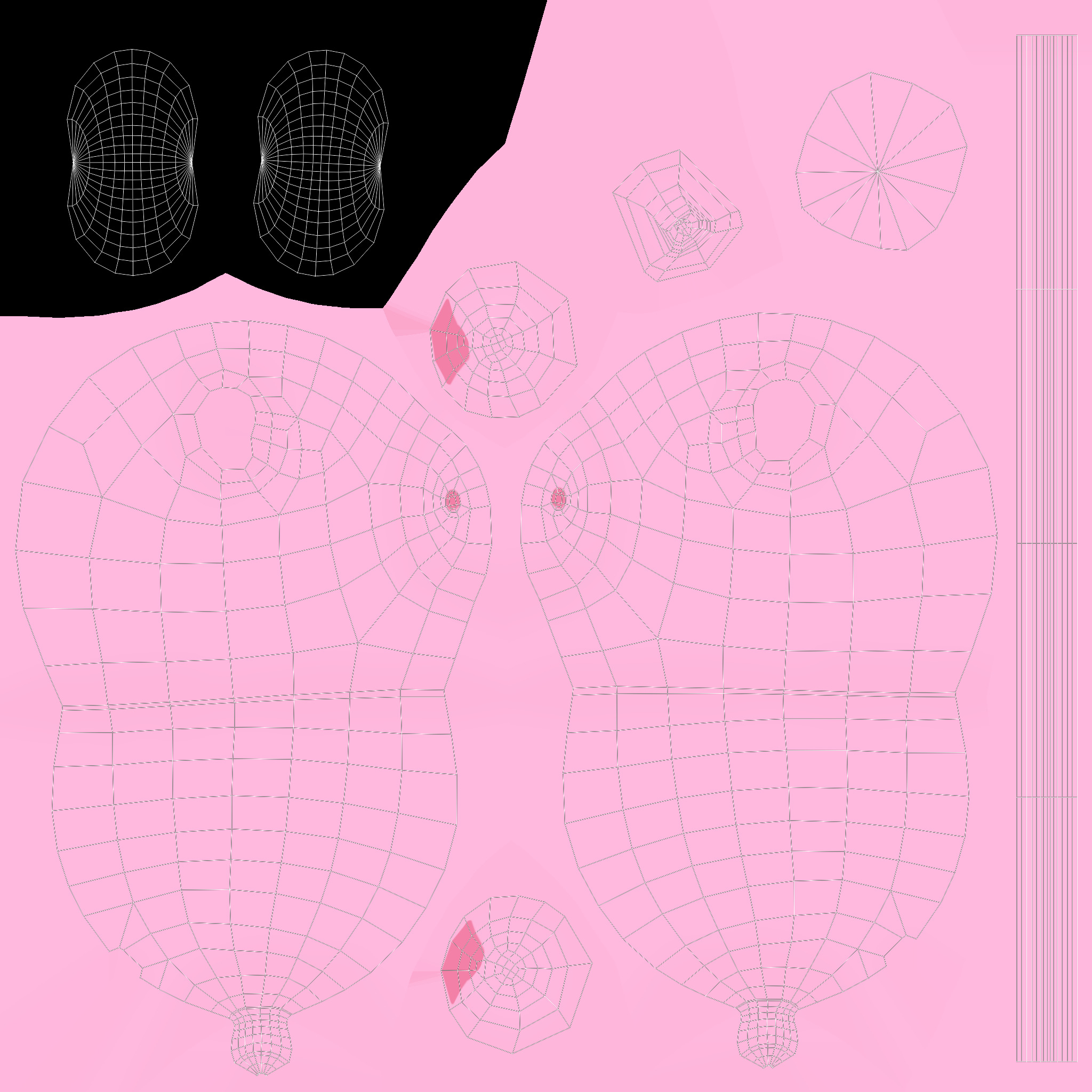 Birthday Balloons  - Colorful Party Decoration Prop 04  Low-poly 3D model_3