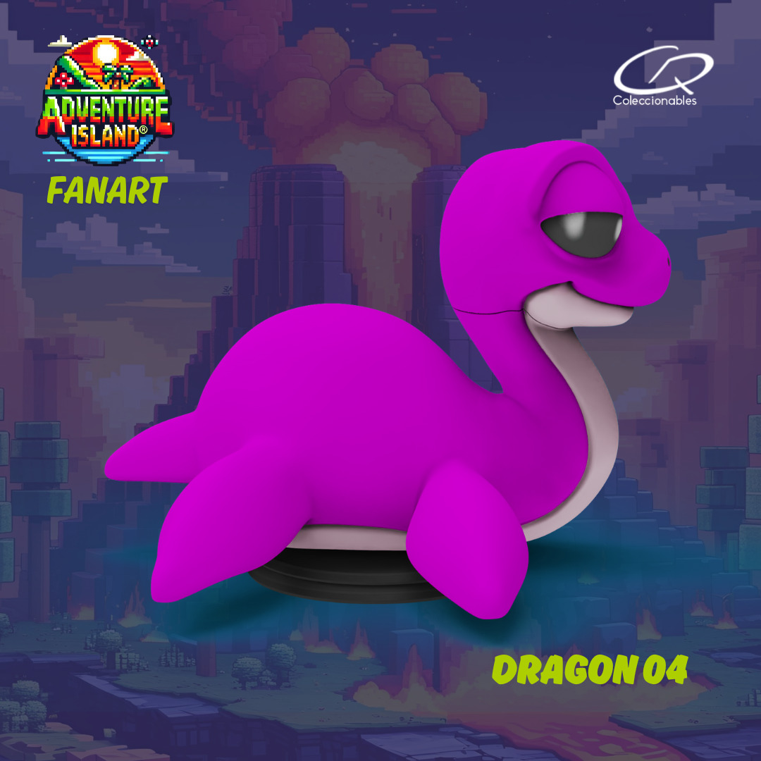 Adventure Island fanart Dragon 04 3D print model_13