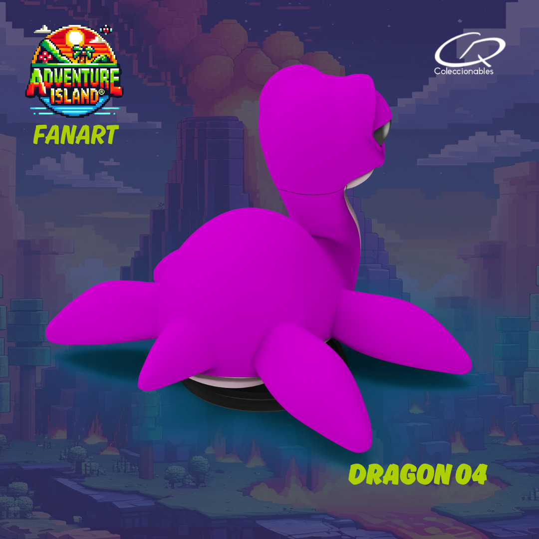 Adventure Island fanart Dragon 04 3D print model_6