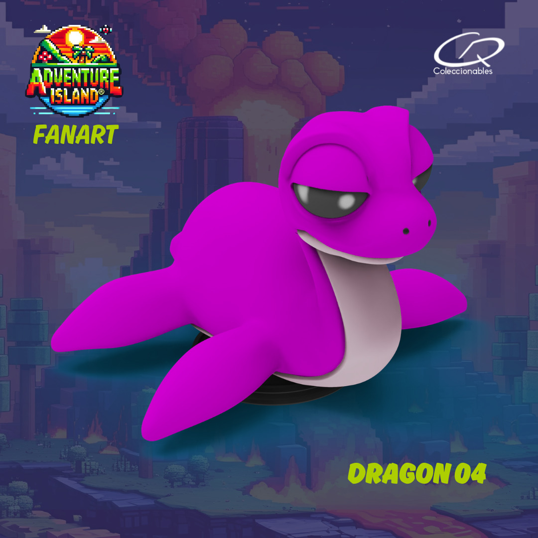 Adventure Island fanart Dragon 04 3D print model_7