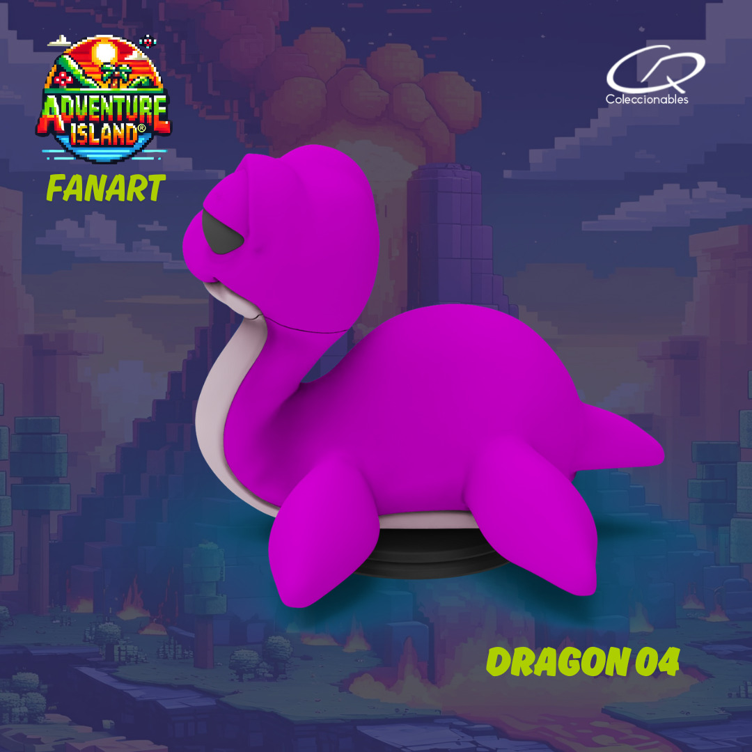 Adventure Island fanart Dragon 04 3D print model_1
