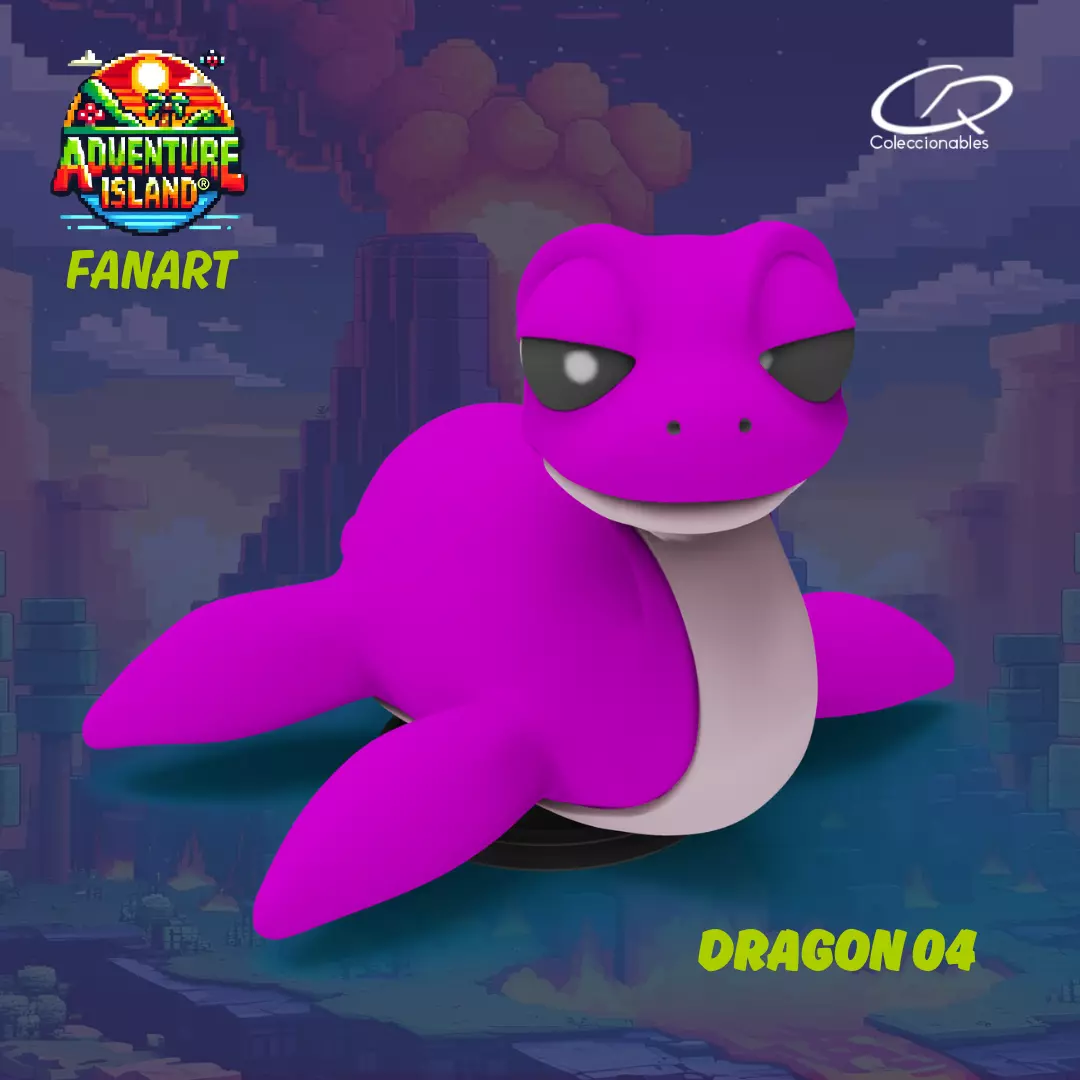 Adventure Island fanart Dragon 04 3D print model_0