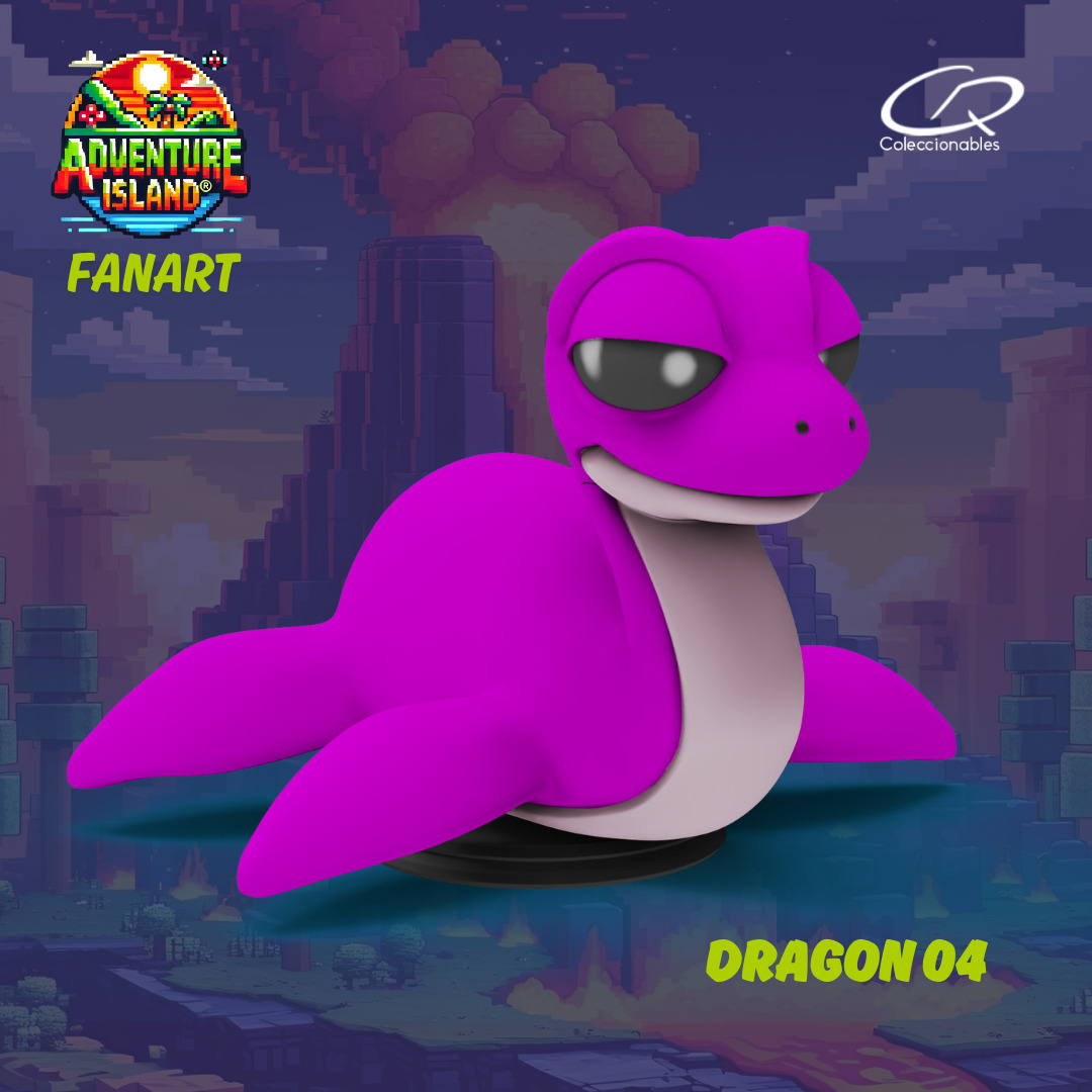 Adventure Island fanart Dragon 04 3D print model_12
