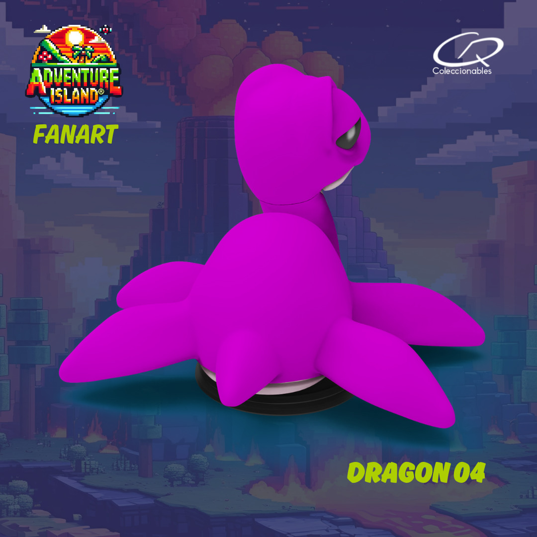 Adventure Island fanart Dragon 04 3D print model_4