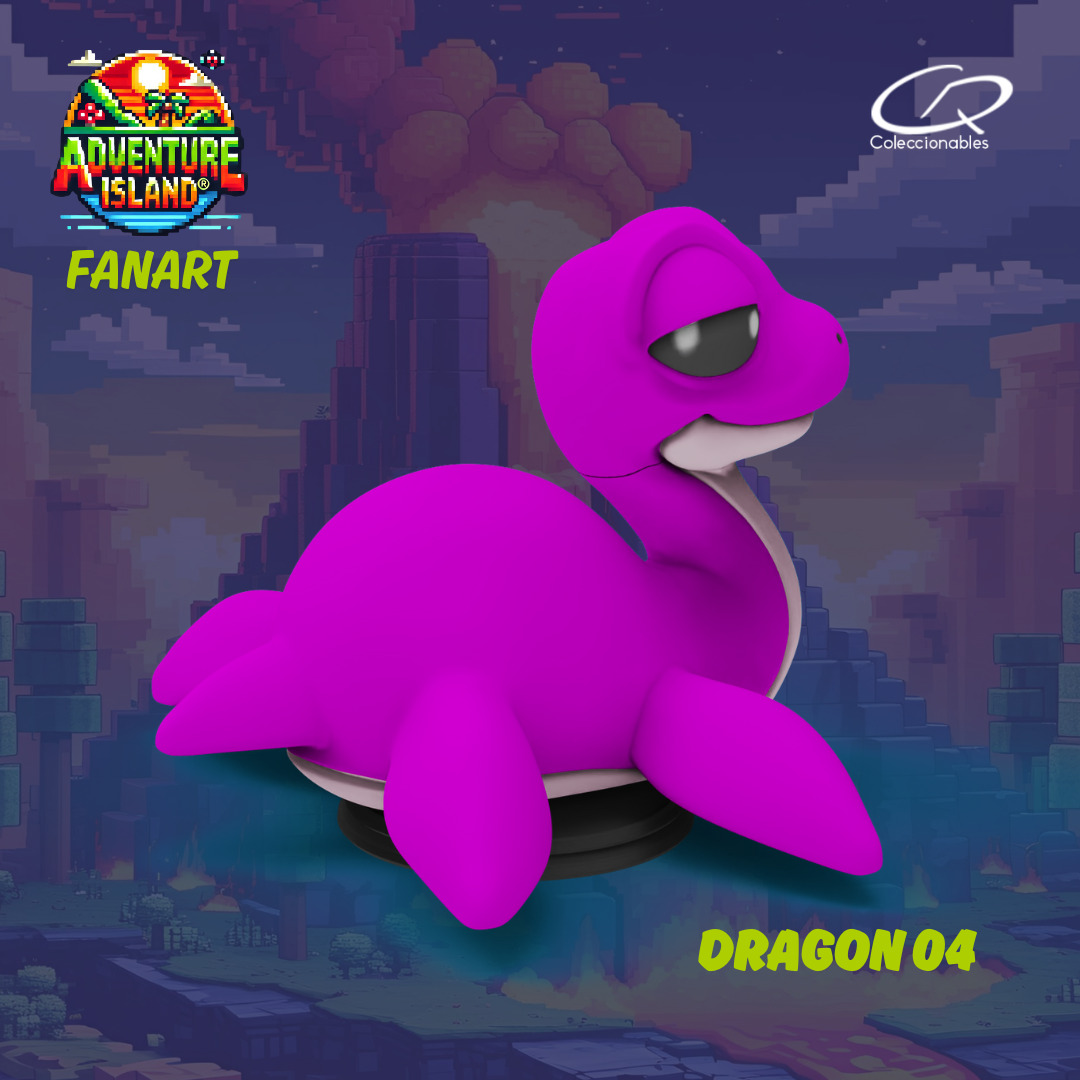 Adventure Island fanart Dragon 04 3D print model_3