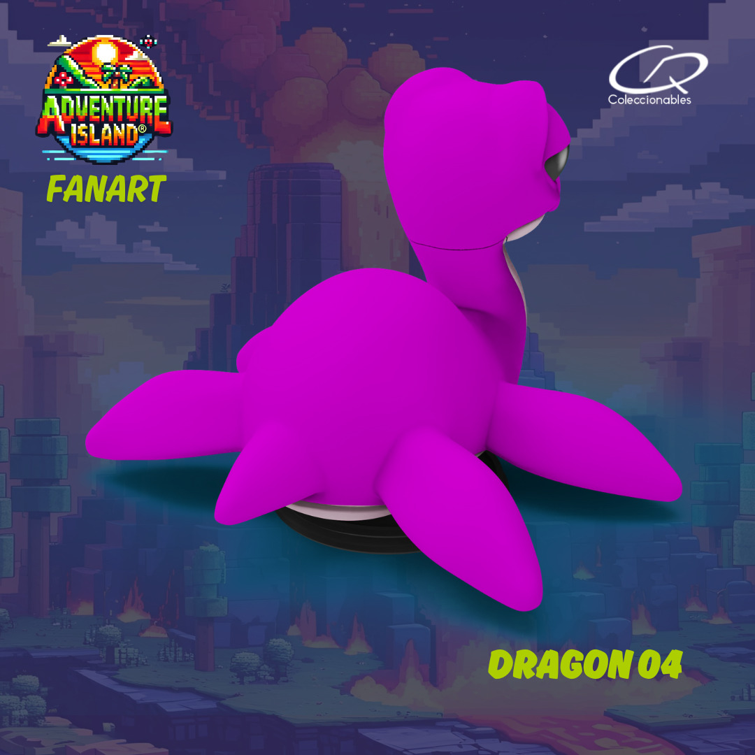 Adventure Island fanart Dragon 04 3D print model_8