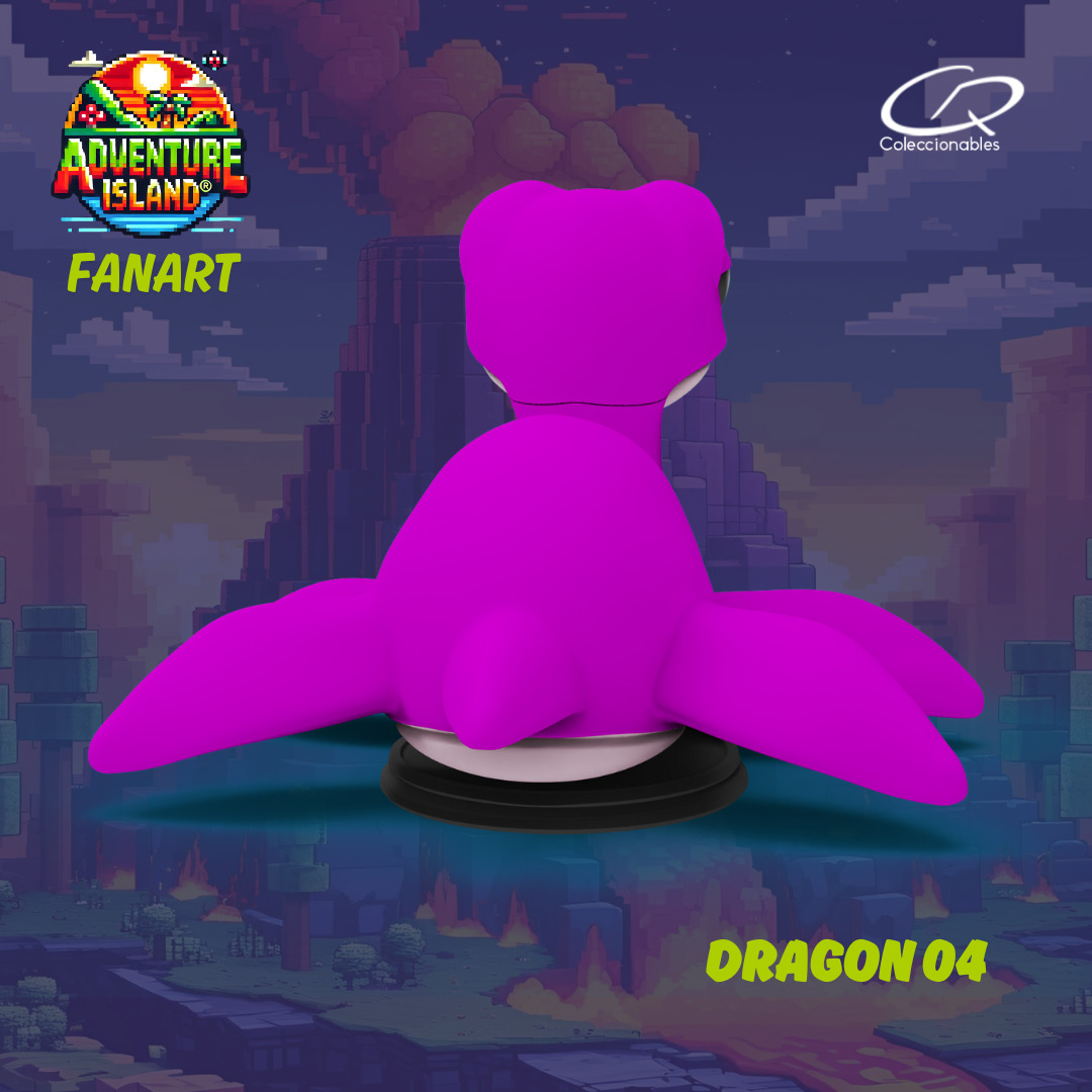 Adventure Island fanart Dragon 04 3D print model_11