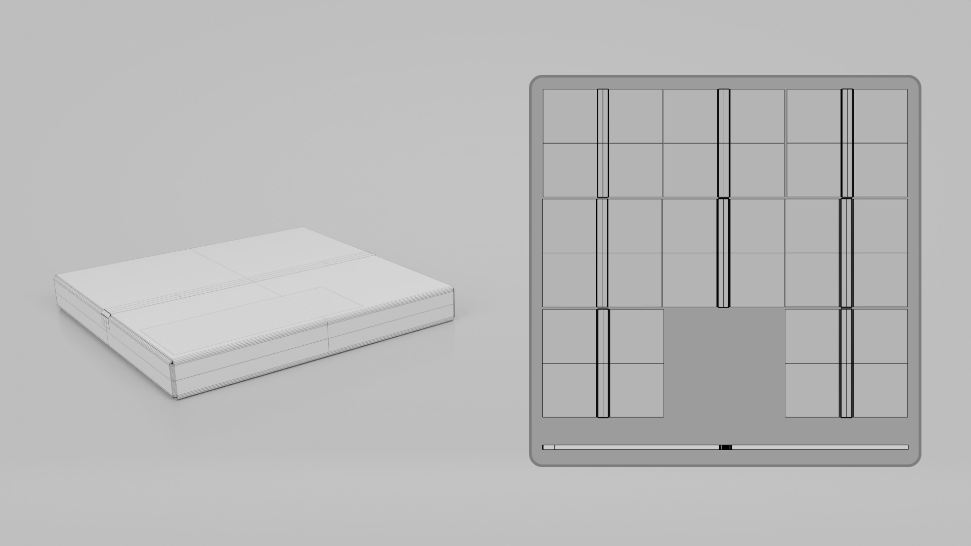 Cardboard Box R-440 - Rigged and Customizable Low-poly 3D model_14