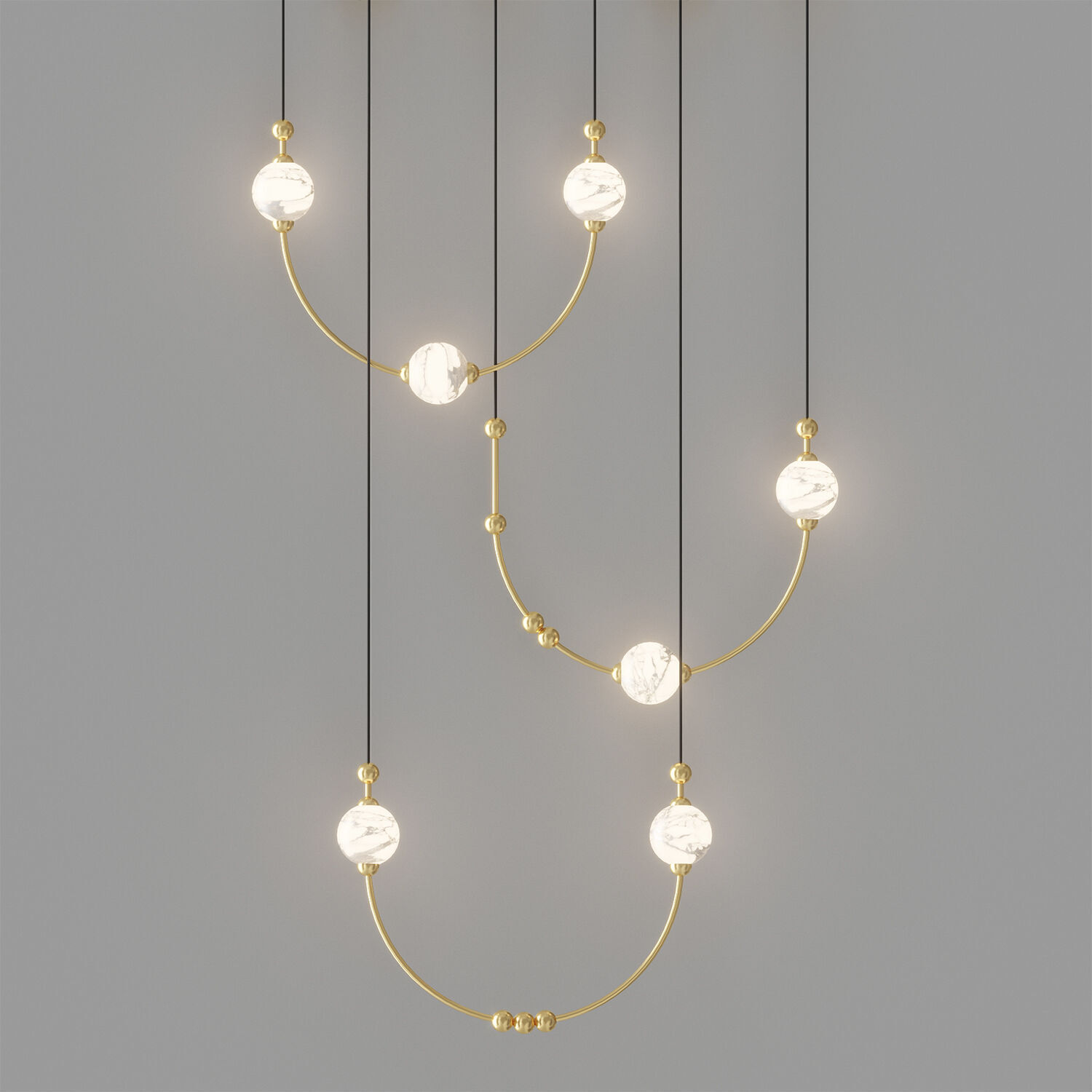 Pendant lamp VERITY 3D model_4
