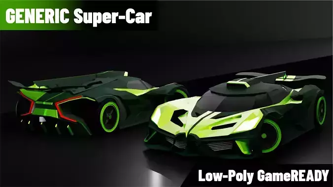 Baguette Builder - Low Poly Generic Hyper Car