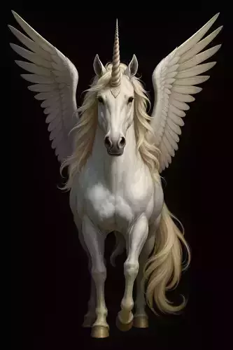 Majestic High Poly Unicorn - Game-Ready Fantasy Creature