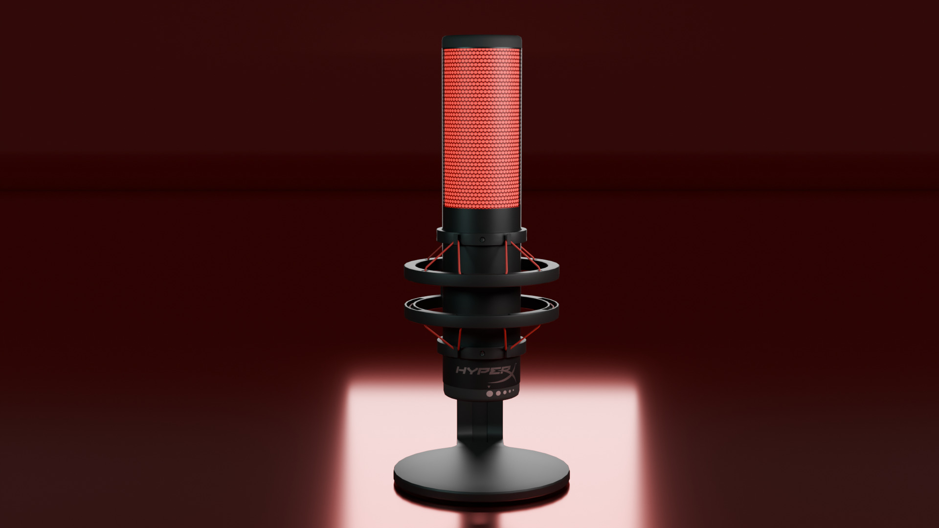 HyperX QuadCast 3D model Low-poly 3D model_1