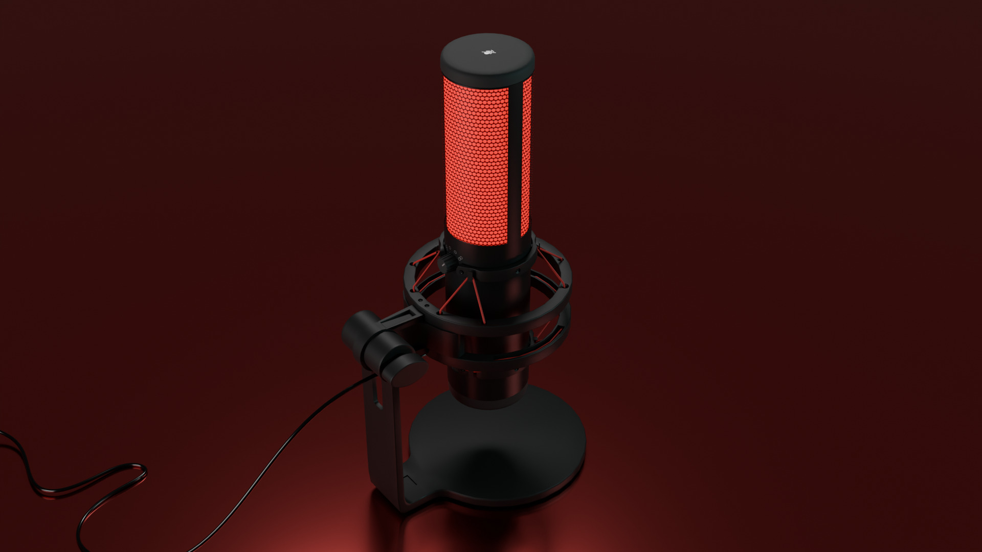 HyperX QuadCast 3D model Low-poly 3D model_3