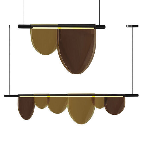 Rail row lamp EQUAL 3D model
