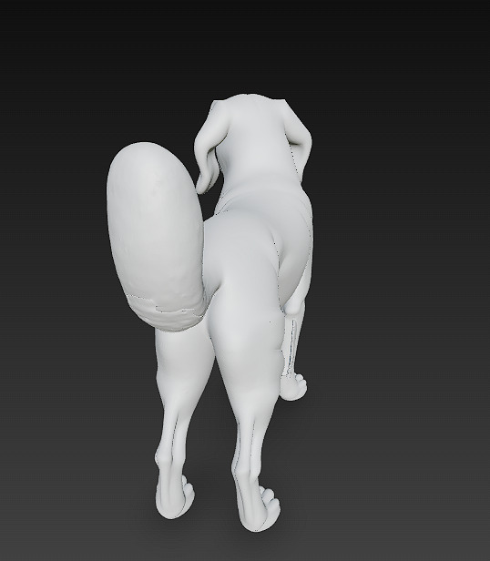 Dog Realistic 3D Model Basic - Low Poly Realistic Low-poly 3D model_13