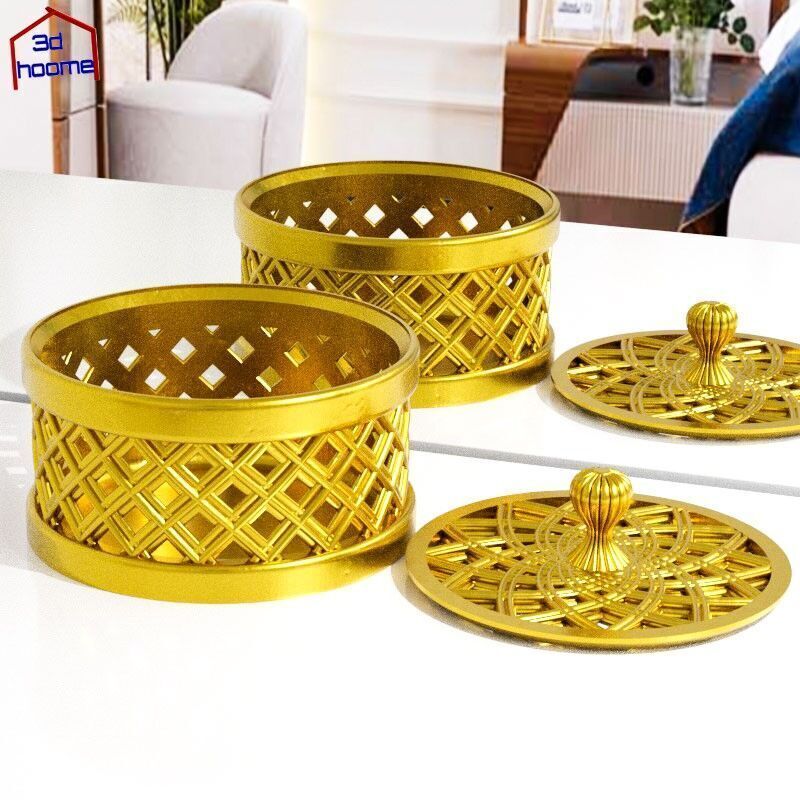 Lattice Design Jewelry Box 3D print model_1