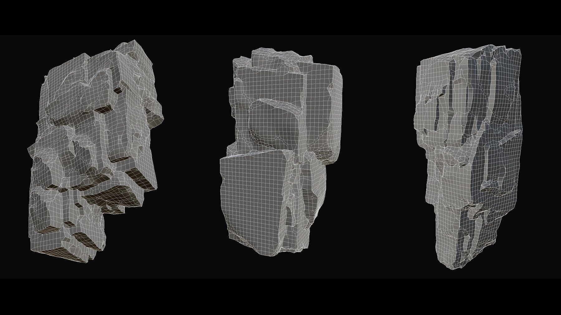 Blender Rock Generator V1 Low-poly 3D model_1